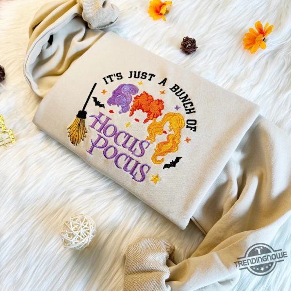 Hocus Pocus Witch Embroidered Sweatshirt Halloween Witch Embroidered Sweatshirt Sweatshirt Or Hoodie Unisex T Shirt trendingnowe 2