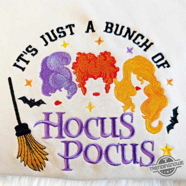 Hocus Pocus Witch Embroidered Sweatshirt Halloween Witch Embroidered Sweatshirt Sweatshirt Or Hoodie Unisex T Shirt trendingnowe 3