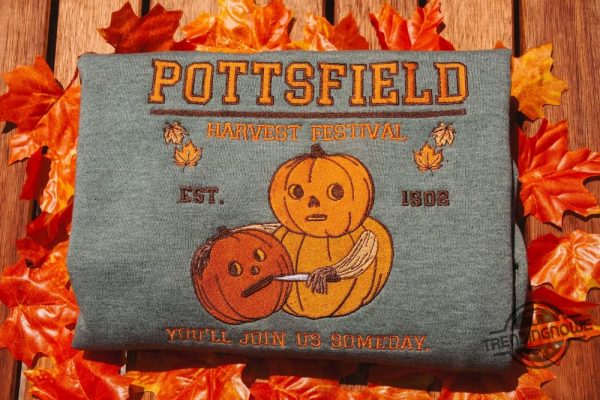 Pottsfield Harvest Festival Shirt Pumpkin Carver Embroidered Sweater Inspired By Over The Garden Wall Autumn Halloween Shirt trendingnowe 2