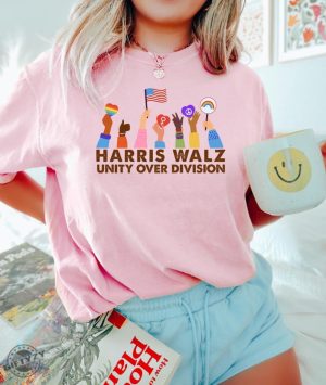 Kamala Harris Tim Walz 2024 Shirt Election 2024 Sweatshirt Gift For Democrat Hoodie Unity Over Division Tshirt Democrat Top Harris Shirt giftyzy 4