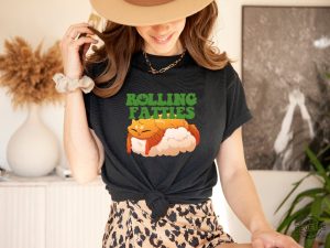 Rolling Fatties Sweatshirt Minimalist 420 Cat Weed Marijuana Tshirt Funny Cat Mom Themed Hoodie revetee 3