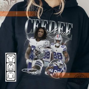 Ceedee Lamb Dallas Football Shirt Cowboys Shirt Christmas Gift Unisex Football 90S Vintage Fan Gift revetee 3