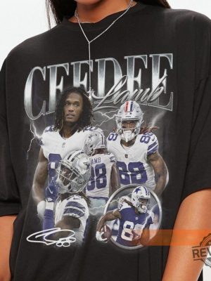 Ceedee Lamb Dallas Football Shirt Cowboys Shirt Christmas Gift Unisex Football 90S Vintage Fan Gift revetee 4