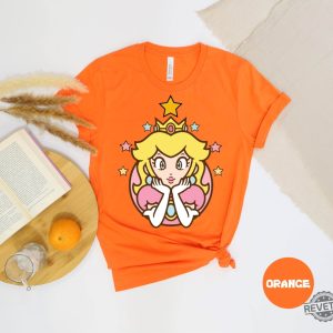 Princess Peach Star Shirt Princess Peach Shirt Princess Peach Crown Shirt Pink Princess Super Mario Shirt revetee 2