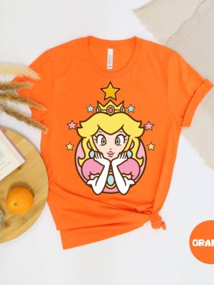 Princess Peach Star Shirt Princess Peach Shirt Princess Peach Crown Shirt Pink Princess Super Mario Shirt revetee 2