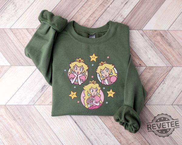 Princess Peach Mario Shirt Its Peach Time T Shirt Super Mario Sweatshirt Princess Peach And Friends Shirt revetee 1