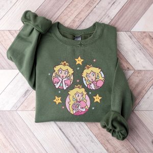 Princess Peach Mario Shirt Its Peach Time T Shirt Super Mario Sweatshirt Princess Peach And Friends Shirt revetee 2