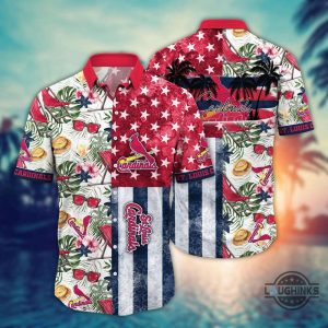 mlb st louis cardinals hawaiian shirt and shorts flower home run threads gift for fans laughinks 1