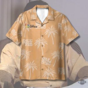 michael scott microsoft office hawaiian shirt and shorts the office summer aloha beach button up shirts laughinks 1