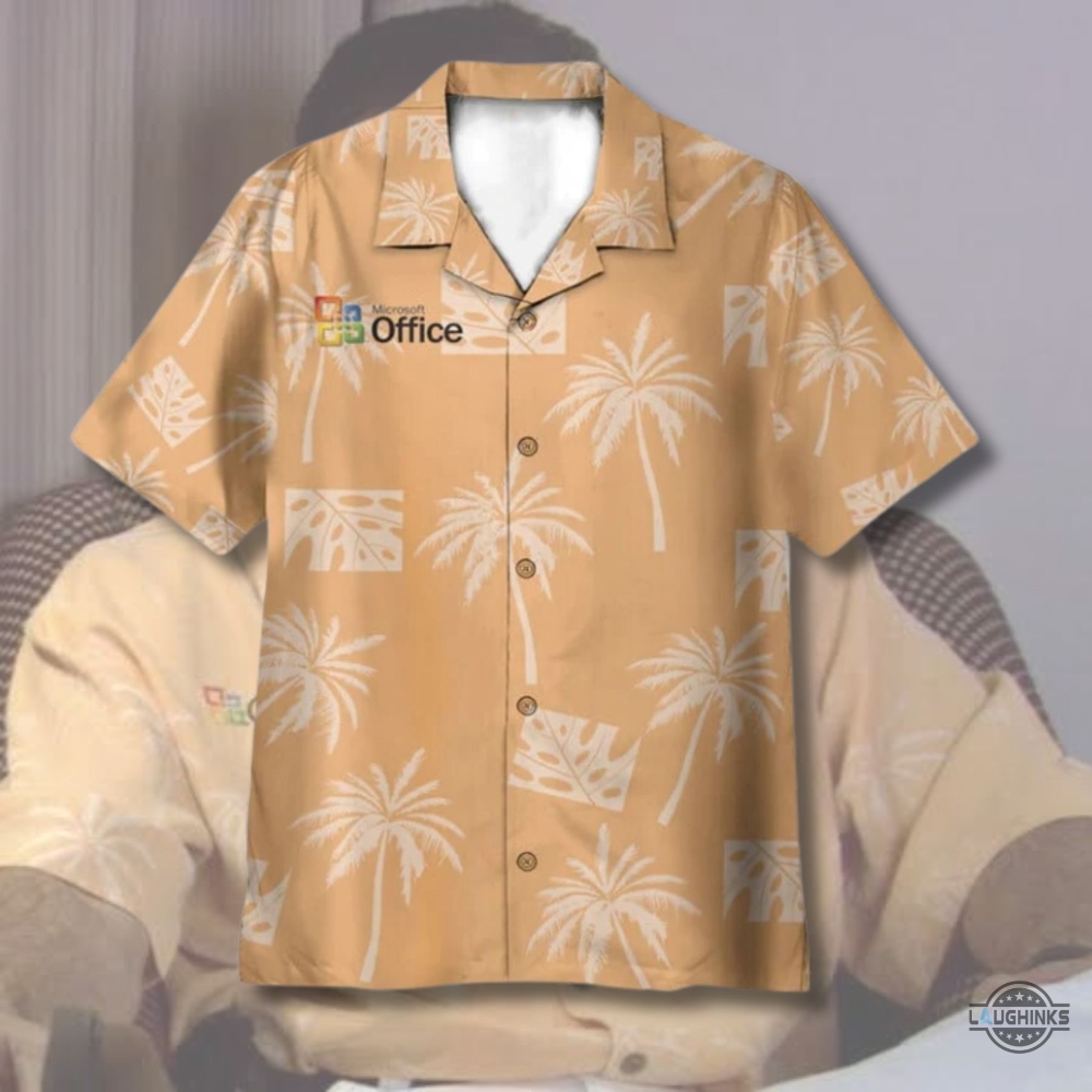 Michael Scott Microsoft Office Hawaiian Shirt And Shorts The Office Summer Aloha Beach Button Up Shirts