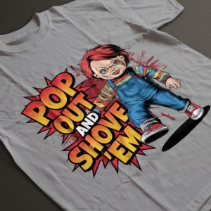 pop out and show em chucky doll shirt halloween horror movie character gift