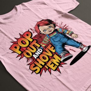 pop out and show em chucky doll shirt halloween horror movie character gift