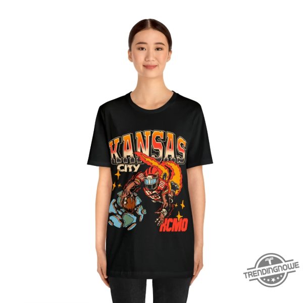 Kansas City Football T Shirt Kansas City Graphic T Shirt Vintage Kansas City Football Vintage Kansas Football trendingnowe 3