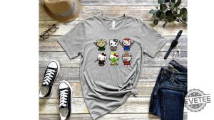 Halloween Hello Movie Kitty Shirt Kitty Horror Movie Villains Kitty In Scary Movie Costume Hello Kitty Chucky Shirt revetee 2