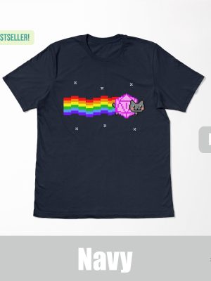 Nyan D20 Cat Shirt Dnd Shirt Dungeons And Cats Shirt Nyan Cat Shirt revetee 2