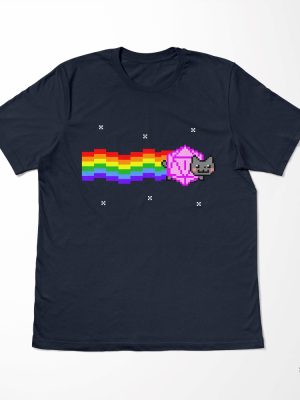 Nyan D20 Cat Shirt Dnd Shirt Dungeons And Cats Shirt Nyan Cat Shirt revetee 3