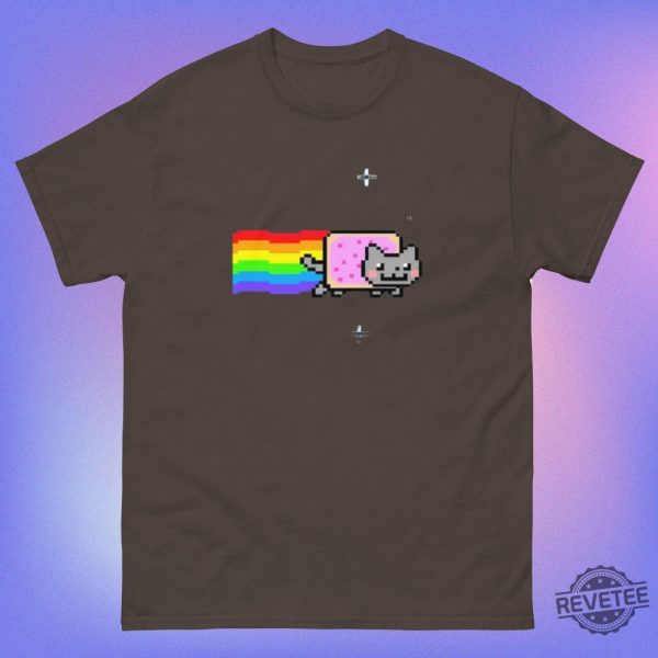 Nyan Cat Funny Meme Funny Shirt Unisex Cotton Nyan Cat Shirt revetee 2