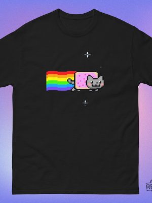 Nyan Cat Funny Meme Funny Shirt Unisex Cotton Nyan Cat Shirt revetee 3