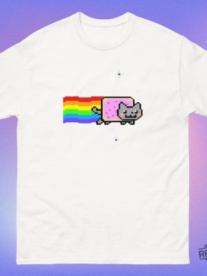 Nyan Cat Funny Meme Funny Shirt Unisex Cotton Nyan Cat Shirt revetee 4