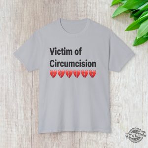 Victim Of Circumcision Humorous Graphic Tee Funny Comedy Shirt revetee 2