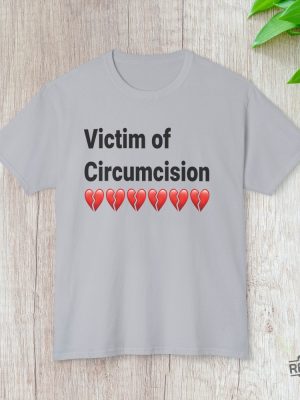 Victim Of Circumcision Humorous Graphic Tee Funny Comedy Shirt revetee 2