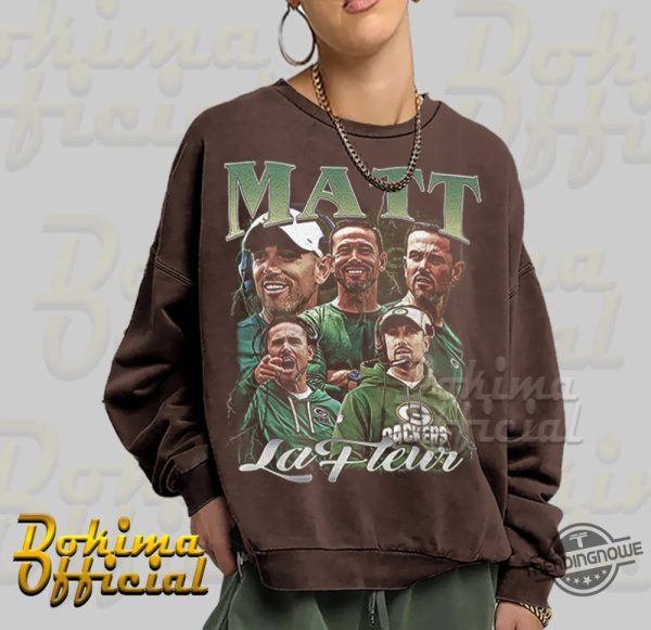 Matt Lafleur Homage Shirt Green Bay Shirt Football Graphic Tee Sweatshirt Hoodie Fans Gift Tee Shirt Packers Shirt trendingnowe 2