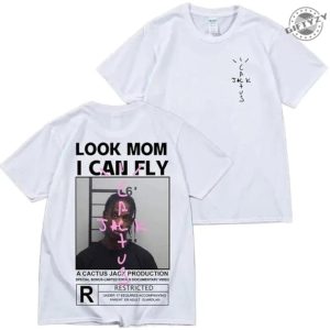 Travis Scott Mugshot Tee Cactus Jack Shirt giftyzy 2