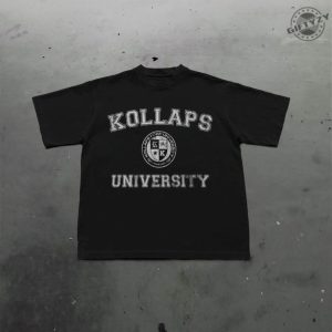 Kollaps University Hy2k Harajuku Streetwear Fashion Vamp Shirt giftyzy 2