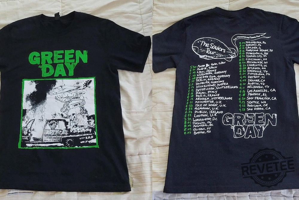 Green Day The Saviors 2024 Tour Shirt Green Day Band Graphic Tee Green Day Concert Shirt