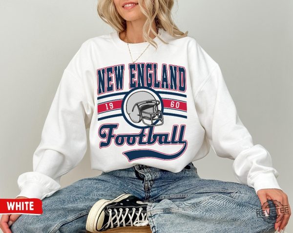 New England Football Sweatshirt The Pats Shirt Vintage New England Crewneck Patriots Sweatshirt revetee 1