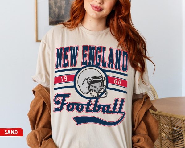 New England Football Sweatshirt The Pats Shirt Vintage New England Crewneck Patriots Sweatshirt revetee 5