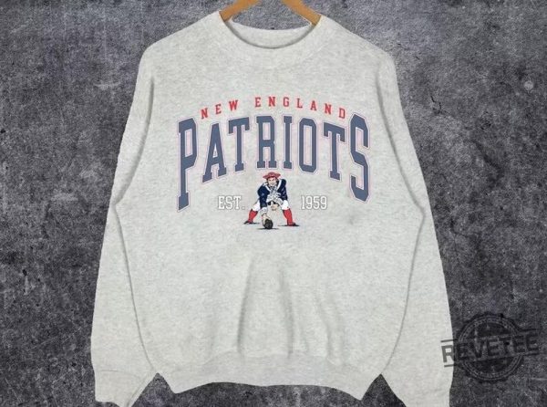 New England Football Shirt New England Patriots Sweatshirt Sunday Football The Pats Tshirt revetee 1