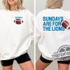 Detroit Lions Football Shirt Sundays Are For The Lions Shirt Nfl Football Shirt Detroit Lions Detroit Lions Football One Pride trendingnowe 1