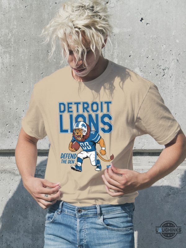 detroit lions football shirt defend the den