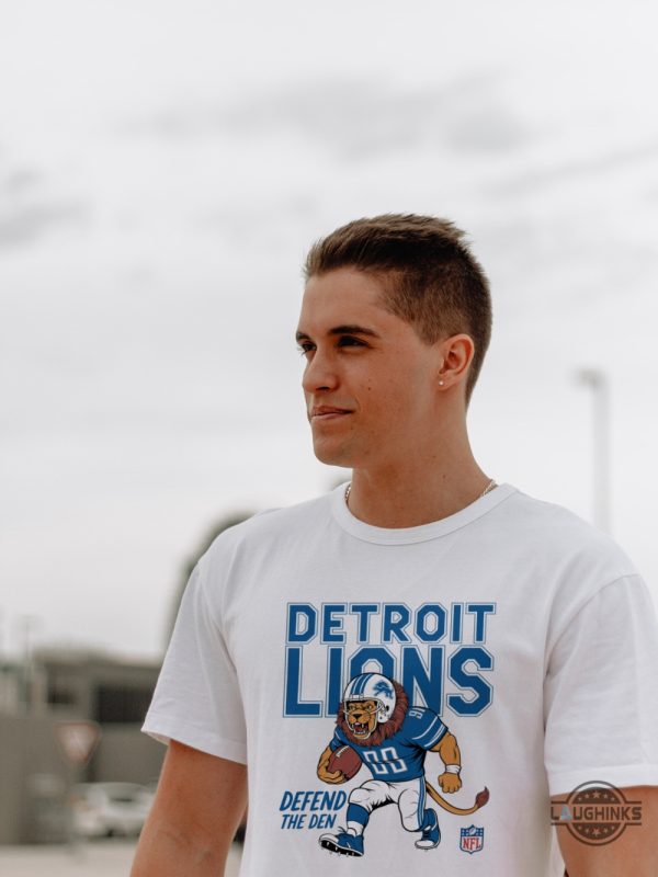 detroit lions football shirt defend the den