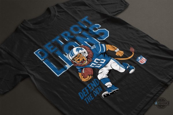 detroit lions football shirt defend the den