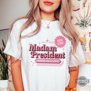 barbie madam president kamala and tim shirt harris walz 2024 tee