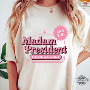 barbie madam president kamala and tim shirt harris walz 2024 tee