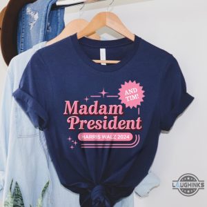 barbie madam president kamala and tim shirt harris walz 2024 tee