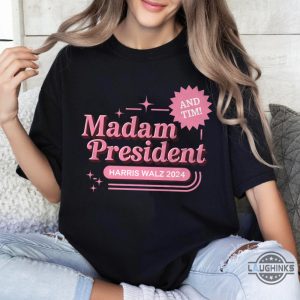 barbie madam president kamala and tim shirt harris walz 2024 tee