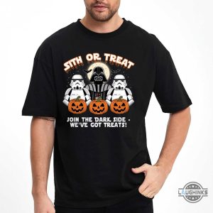 halloween star wars shirt sith or treat join the dark side we have got treats darth vader tee laughinks 1