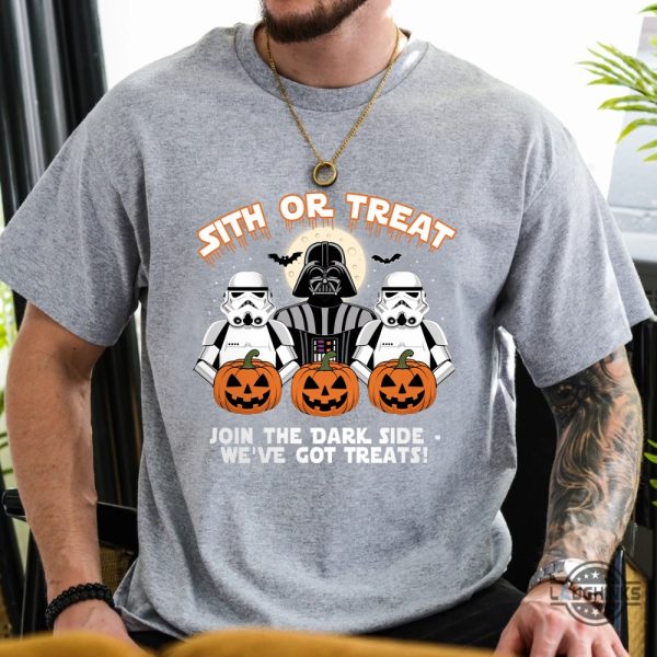 halloween star wars shirt sith or treat join the dark side we have got treats darth vader tee laughinks 2