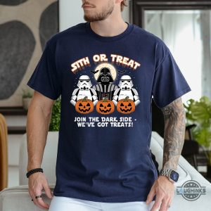 halloween star wars shirt sith or treat join the dark side we have got treats darth vader tee laughinks 3