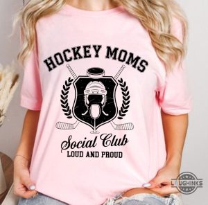 hockey moms social clubs shirt sports mom loud and proud graphic tee