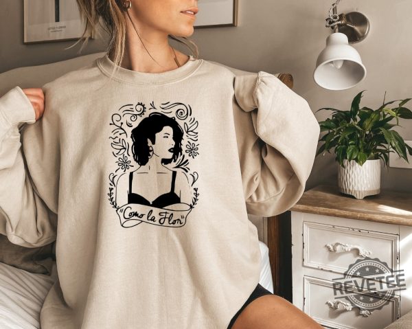 Como La Flor Sweatshirt Selena Inspired Sweatshirt Selena Quintanilla Sweatshirt Como La Flor Sweater revetee 1