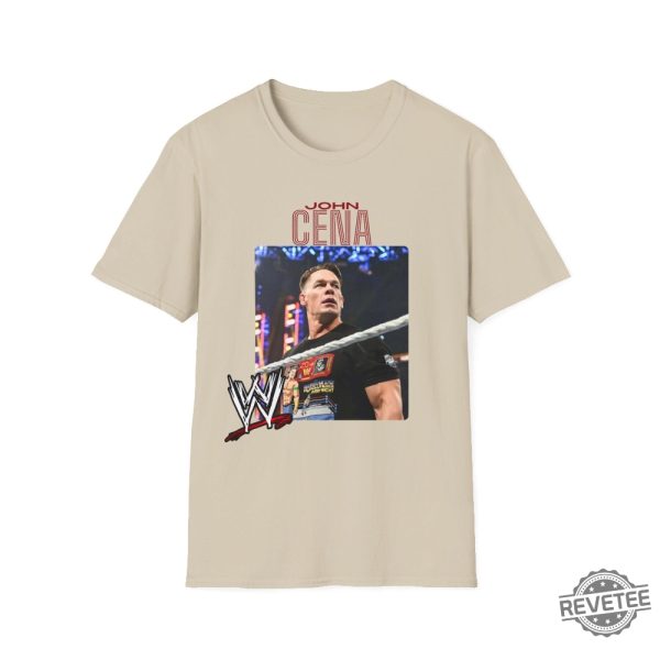 Wwe John Cena Wrestler Graphic Unisex Softstyle Tshirt John Cena Hustle Loyalty Respect Shirt revetee 2