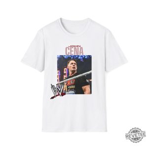 Wwe John Cena Wrestler Graphic Unisex Softstyle Tshirt John Cena Hustle Loyalty Respect Shirt revetee 3