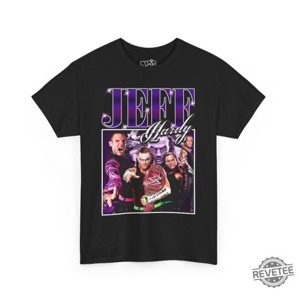 Jeff Hardy Vintage Retro Y2k Unisex T Shirt Jeff Hardy Fan Gift Wwe Fan Shirt Smackdown Fan Gift revetee 1