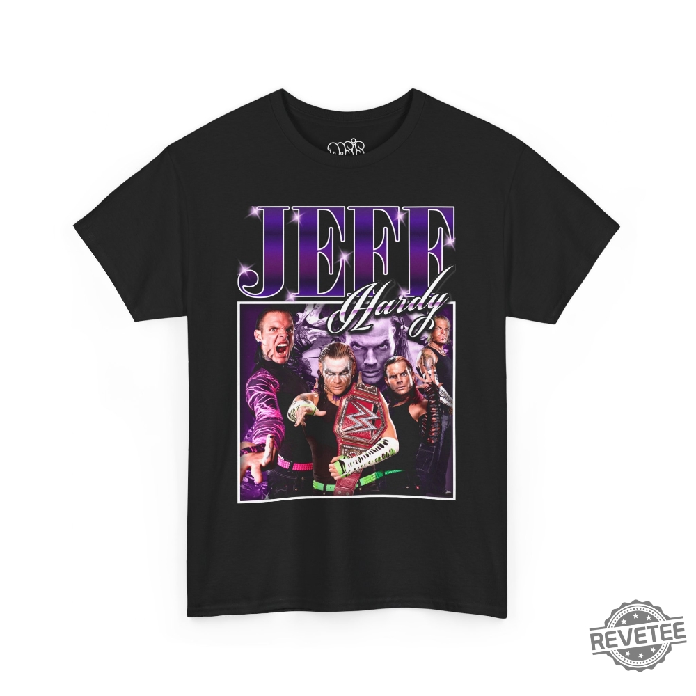 Jeff Hardy Vintage Retro Y2k Unisex T Shirt Jeff Hardy Fan Gift Wwe Fan Shirt Smackdown Fan Gift