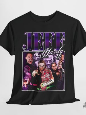 Jeff Hardy Vintage Retro Y2k Unisex T Shirt Jeff Hardy Fan Gift Wwe Fan Shirt Smackdown Fan Gift revetee 2